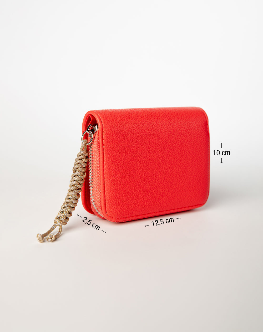 Billetera pequeña roja mujer