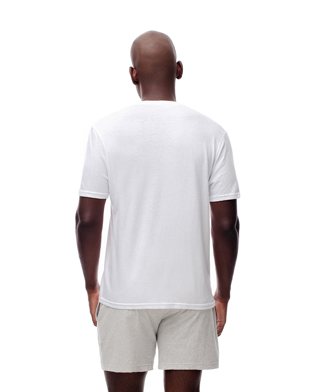2 camisetas slim fit manga corta blanca