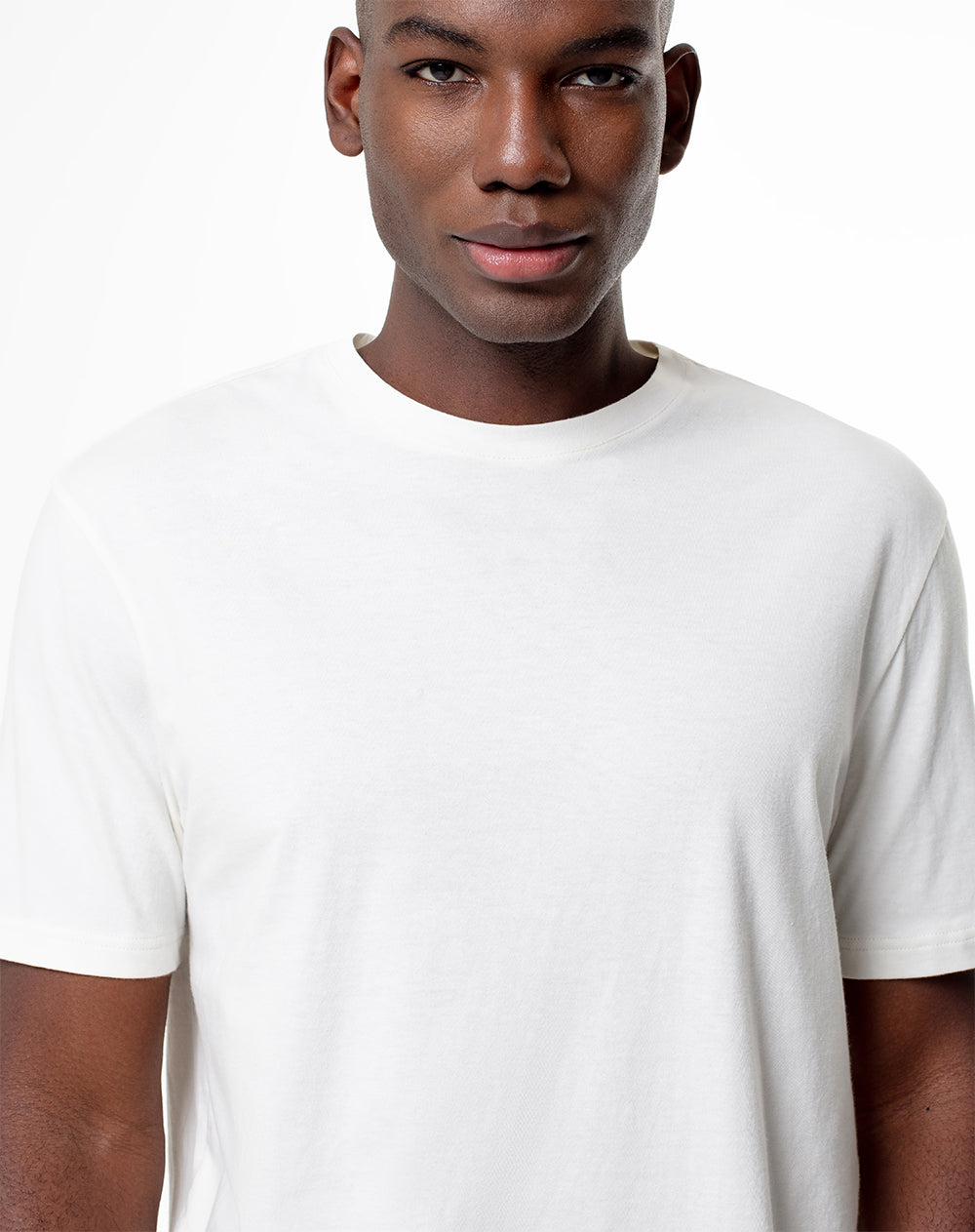Camiseta relaxed fit manga corta vainilla