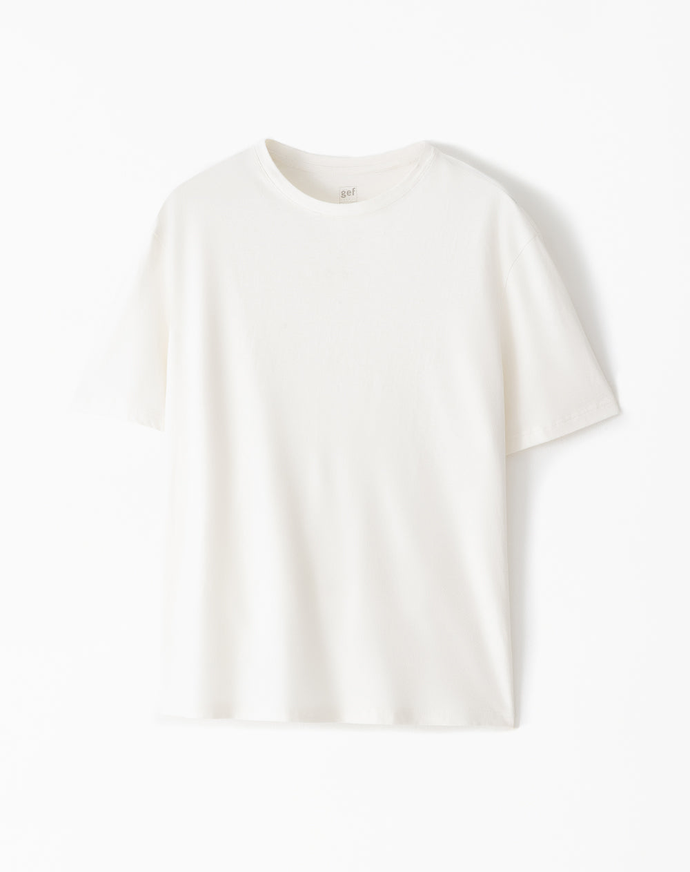 Camiseta relaxed fit manga corta vainilla