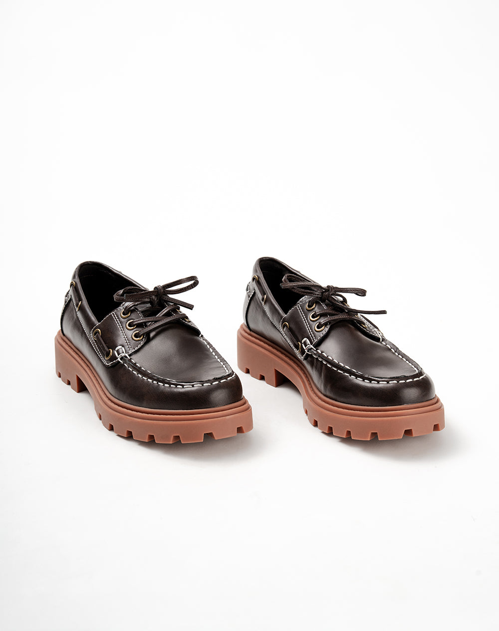 Mocasín chunky café mujer