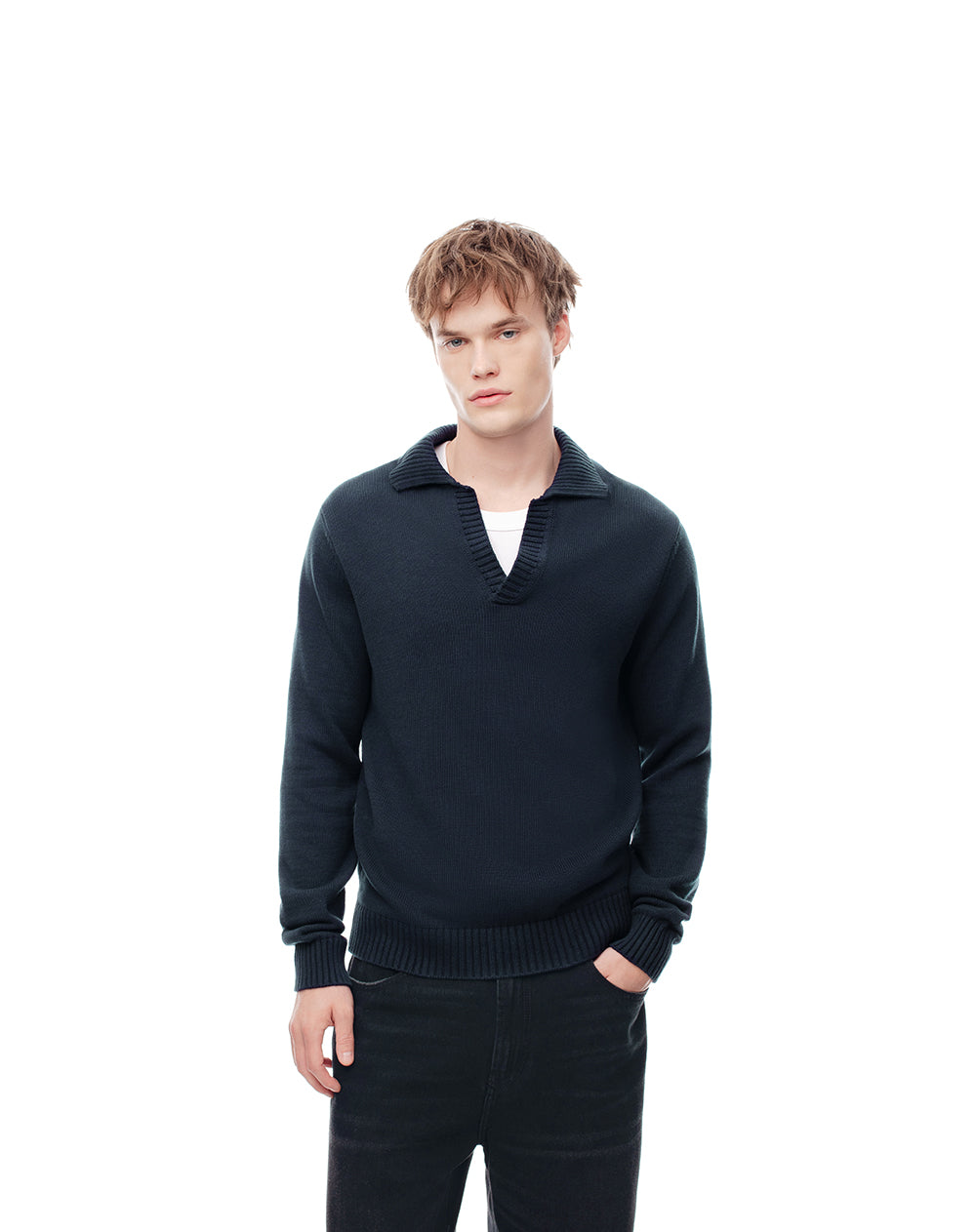 Buzo regular fit azul