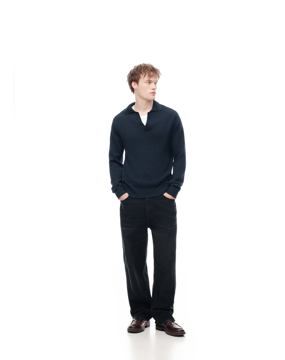 Buzo regular fit azul
