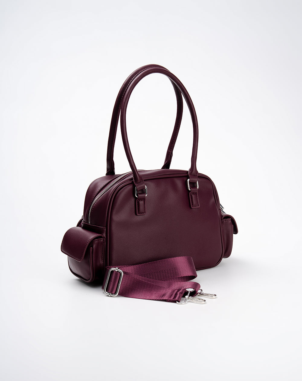 Bolso handbag vino tinto mujer