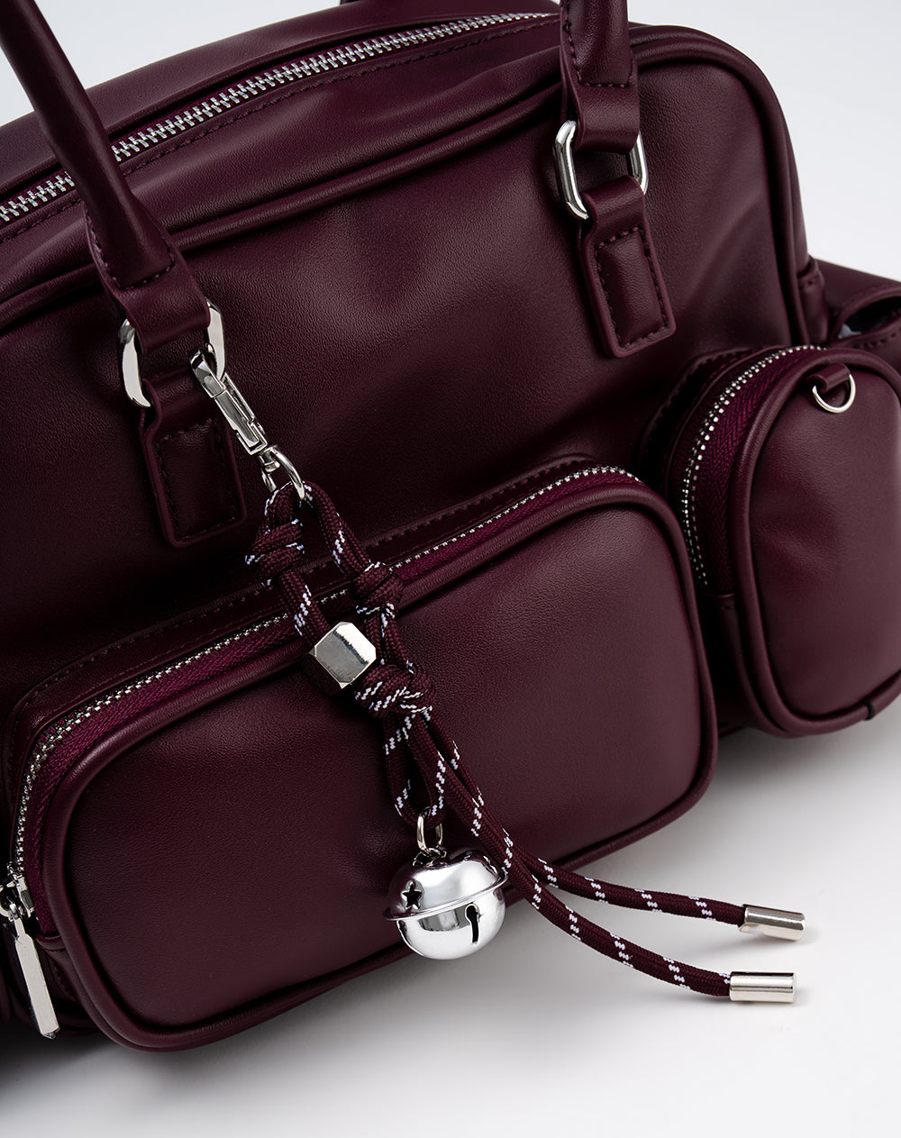 Bolso handbag vino tinto mujer