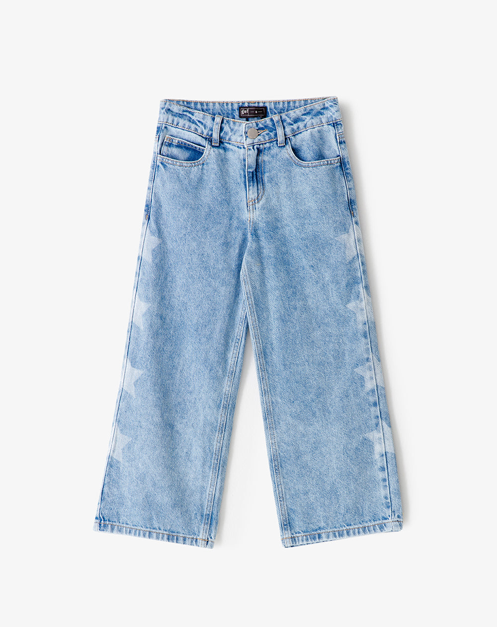 Jean loose fit tiro alto indigo medio