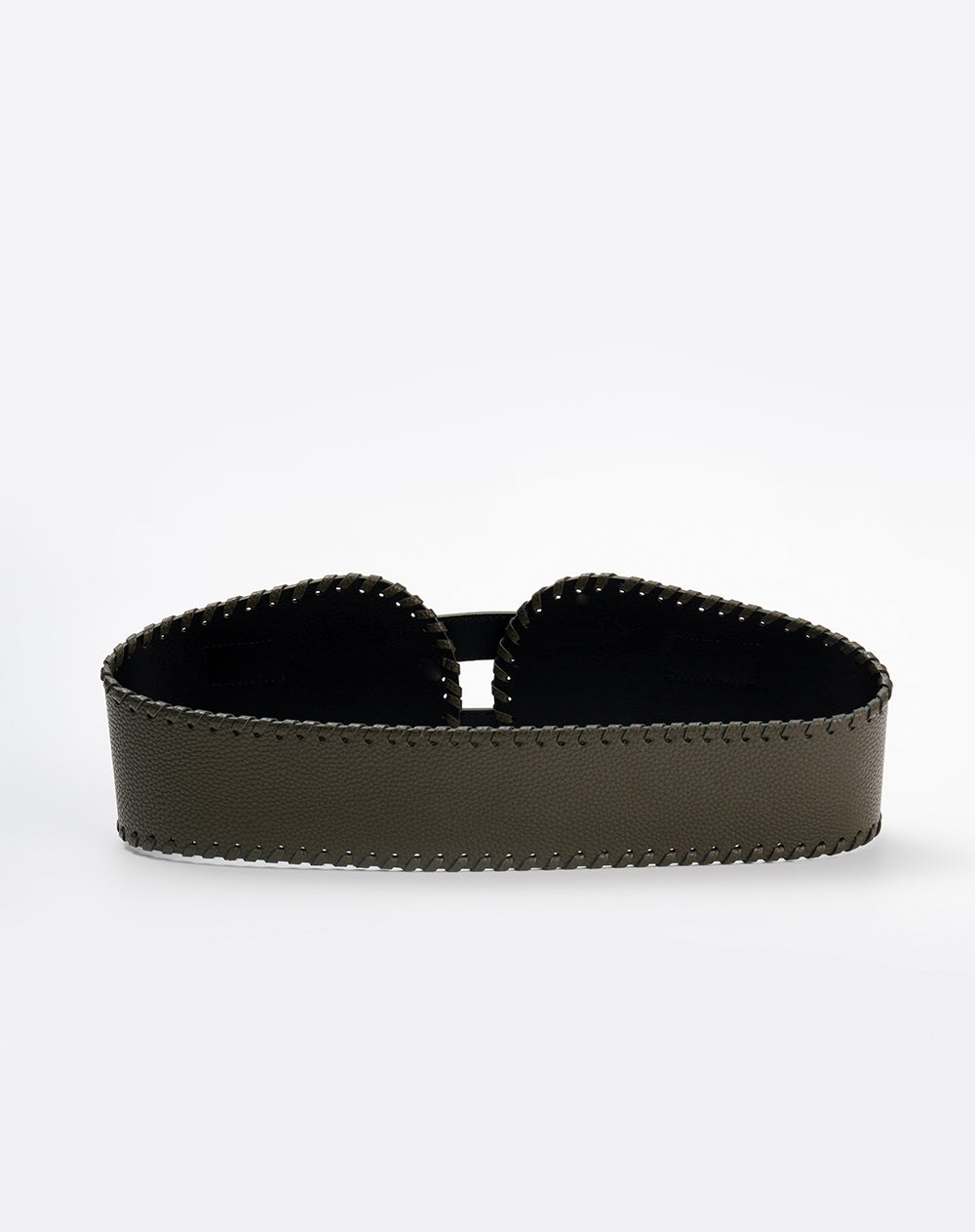 Cinturón fajón doble hebilla verde mujer