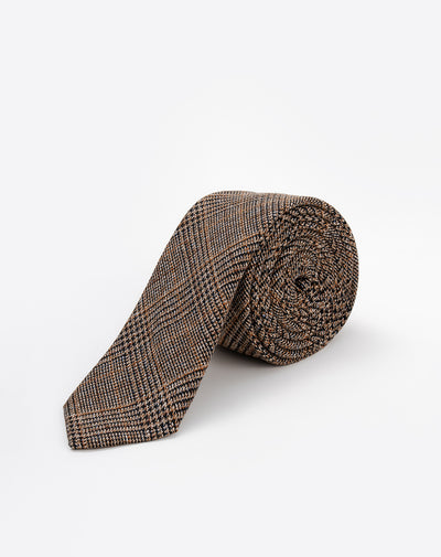 Corbata clásica café unisex