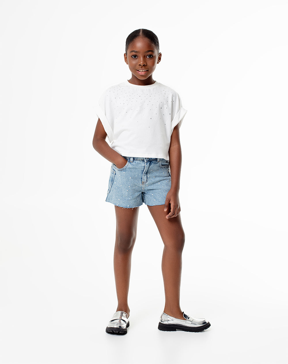 Short  indigo medio