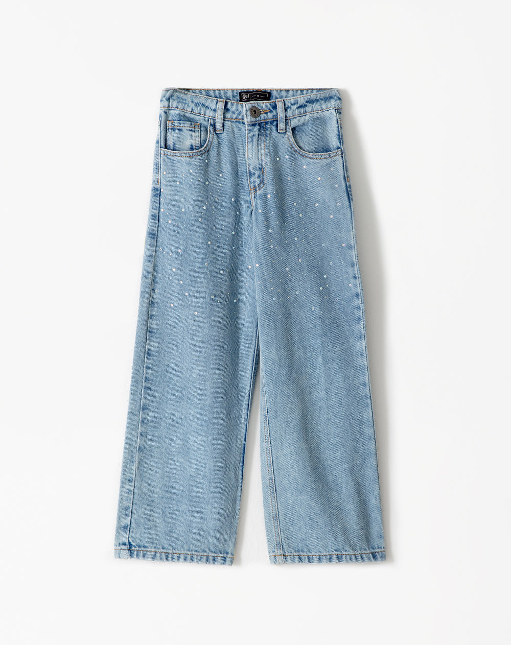 Jean loose fit tiro medio indigo