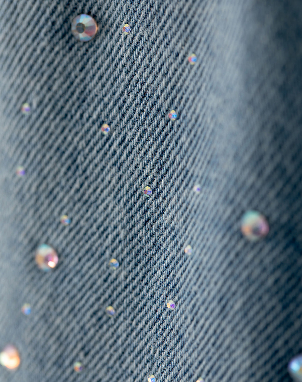 Jean loose fit tiro medio indigo