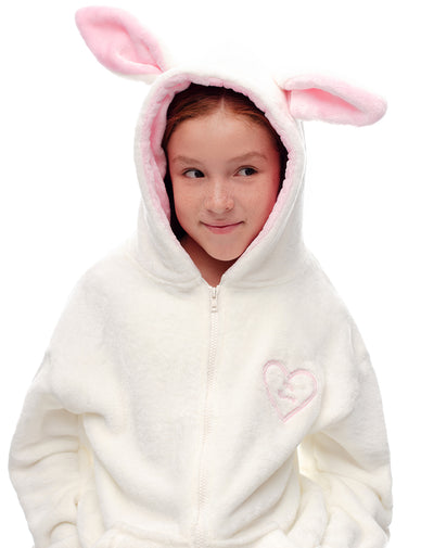 Buzo conejo crema niña