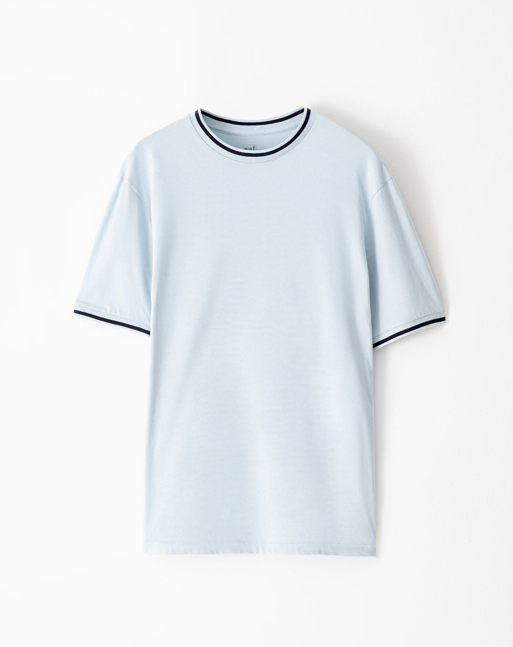 Camiseta regular fit manga corta azul