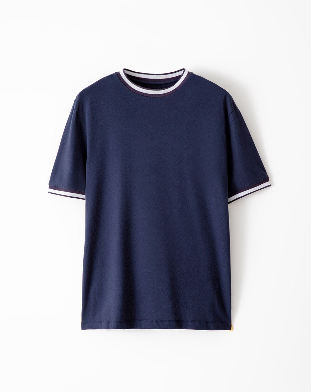 Camiseta regular fit manga corta azul