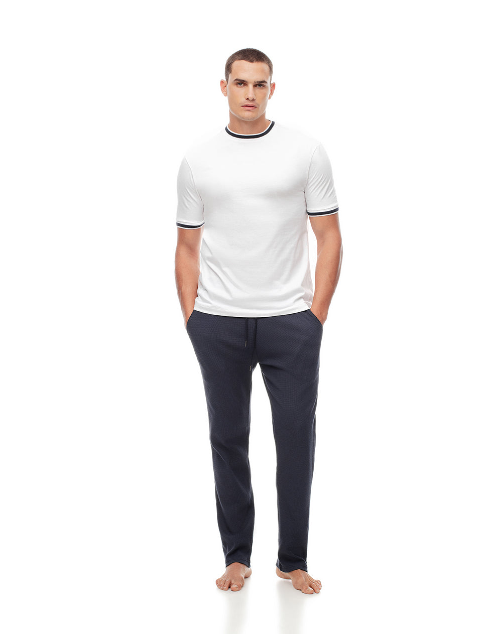 Camiseta regular fit manga corta blanca