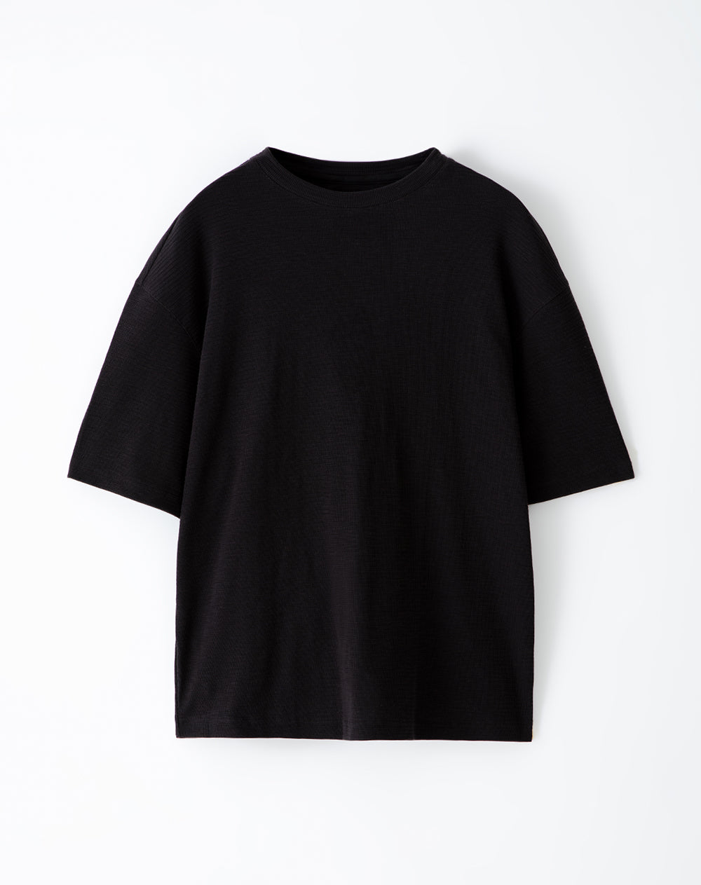 Camiseta regular fit manga corta negra
