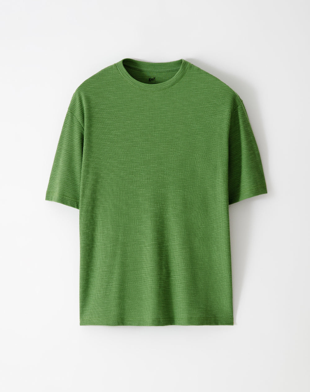 Camiseta regular fit manga corta verde