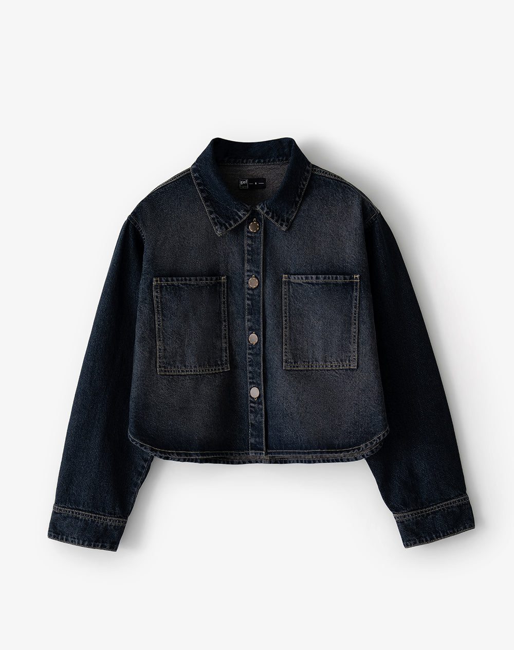 Chaqueta loose índigo oscuro mujer