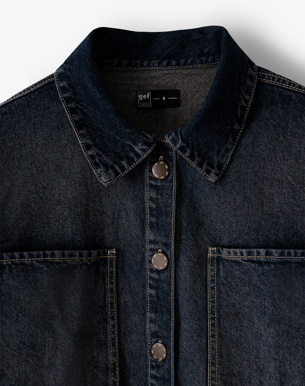 Chaqueta loose índigo oscuro mujer