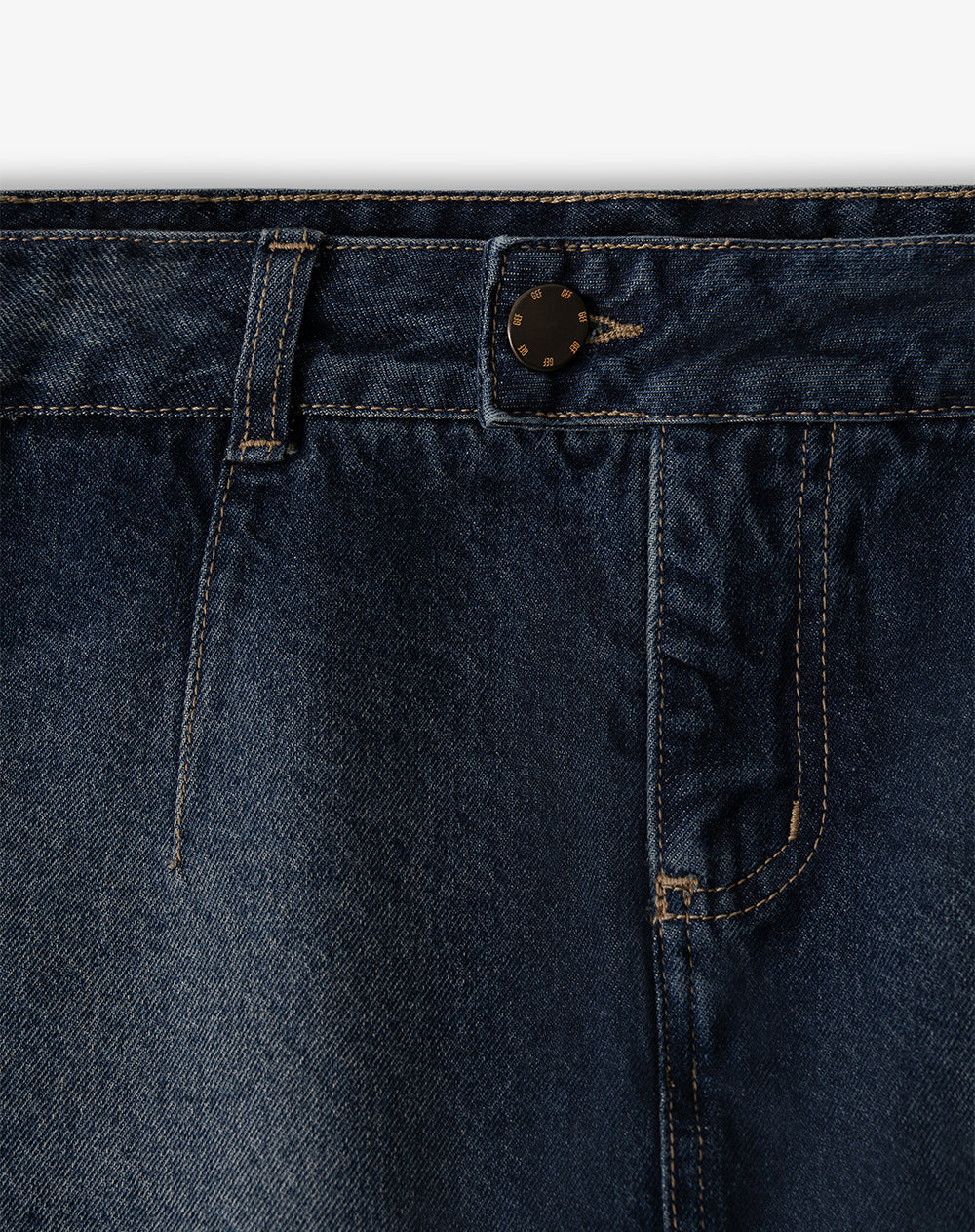 Falda short tiro medio índigo oscuro mujer