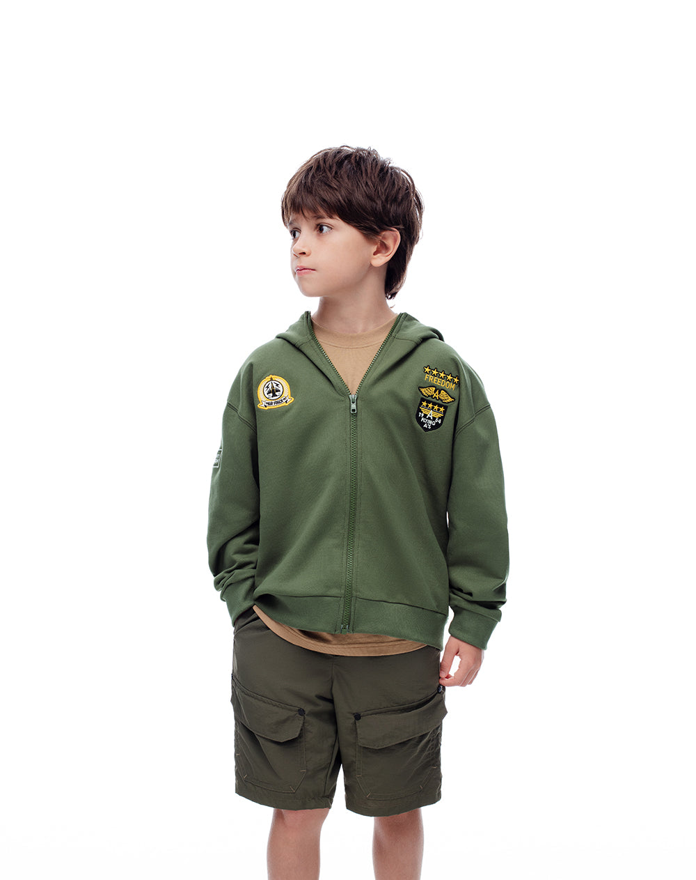 Buzo aviador halloween verde niño