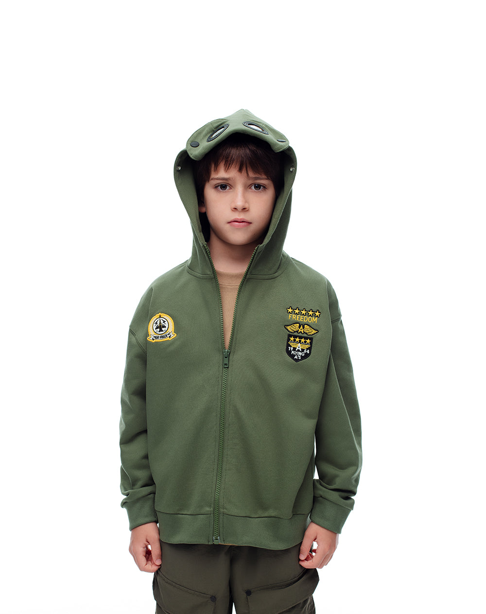 Buzo aviador halloween verde niño