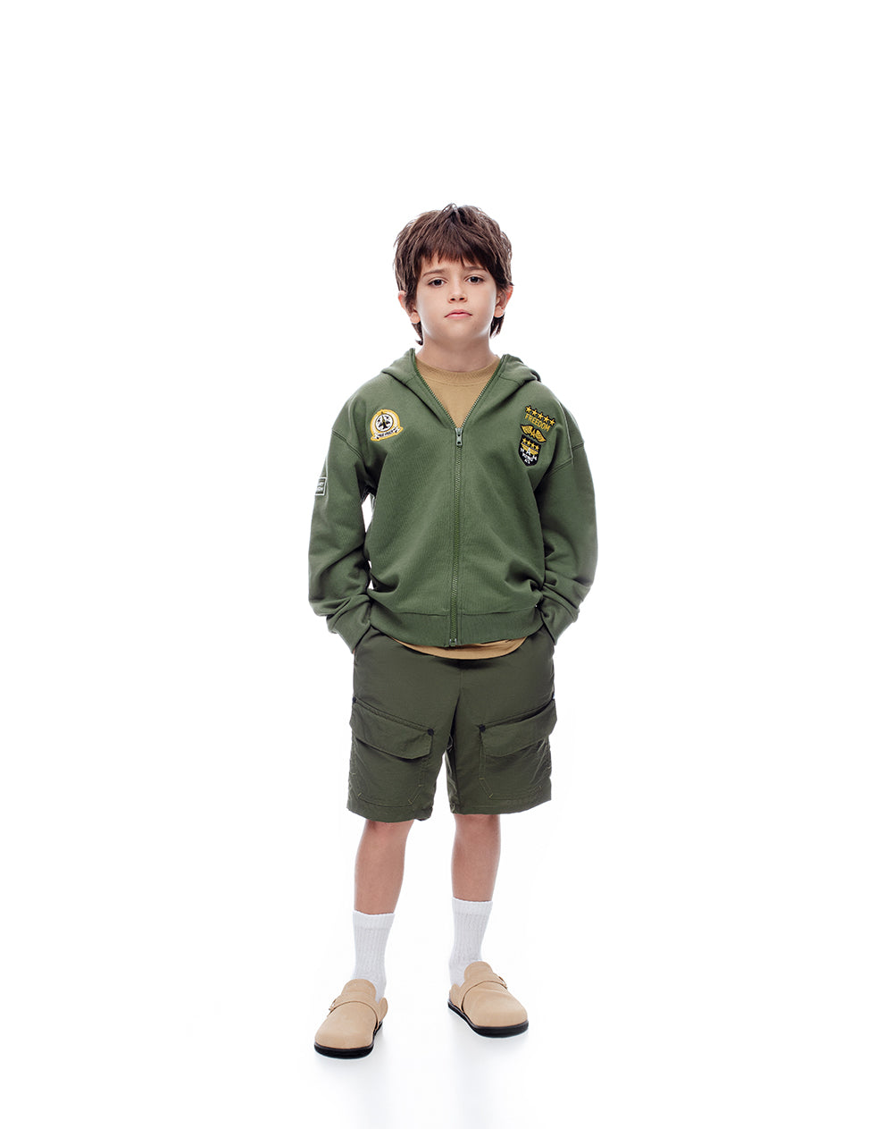 Buzo aviador halloween verde niño