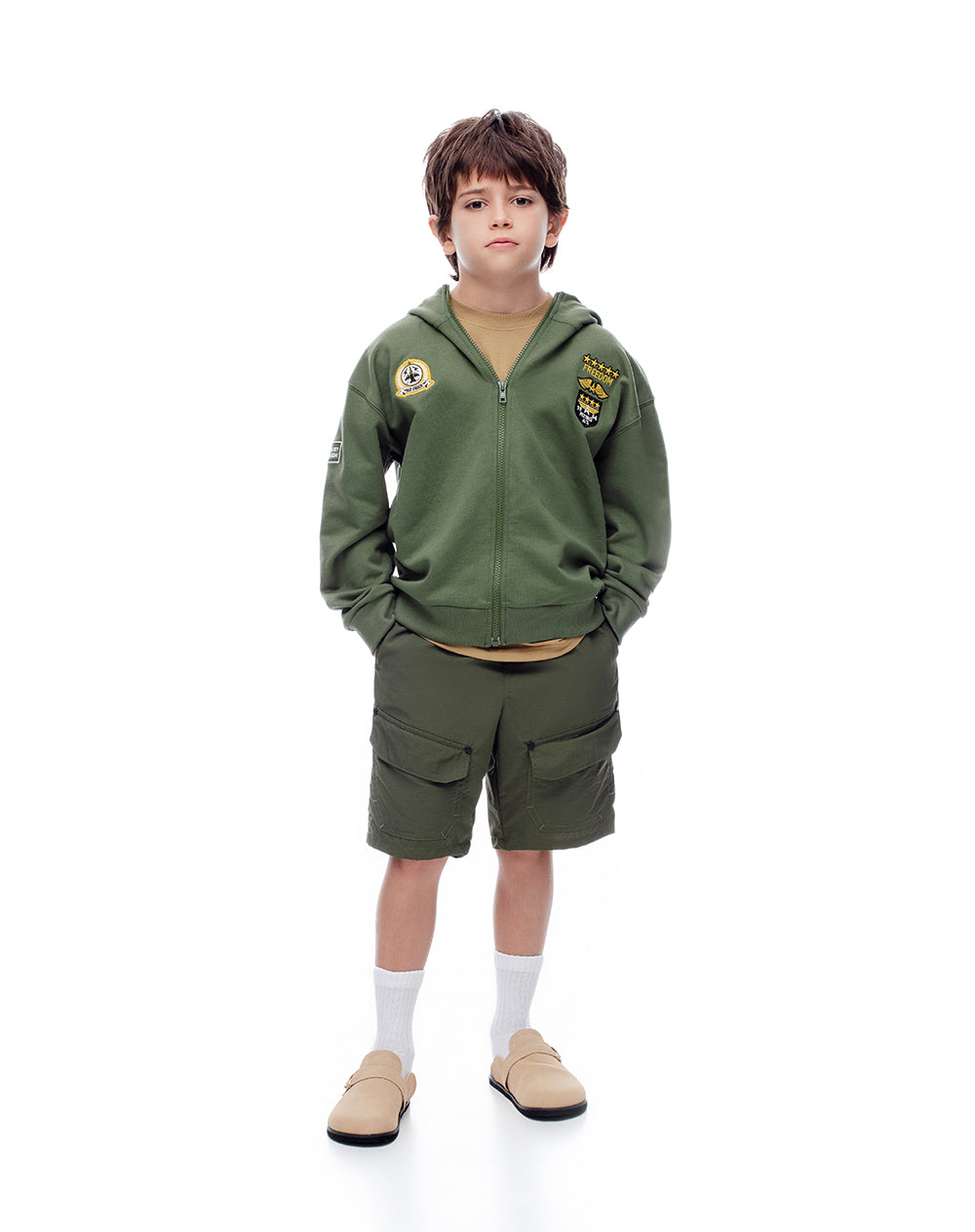 Buzo aviador halloween verde niño