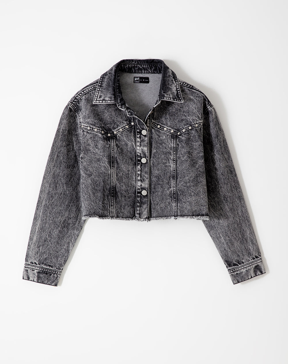 Chaqueta regular fit sin capucha denim gris
