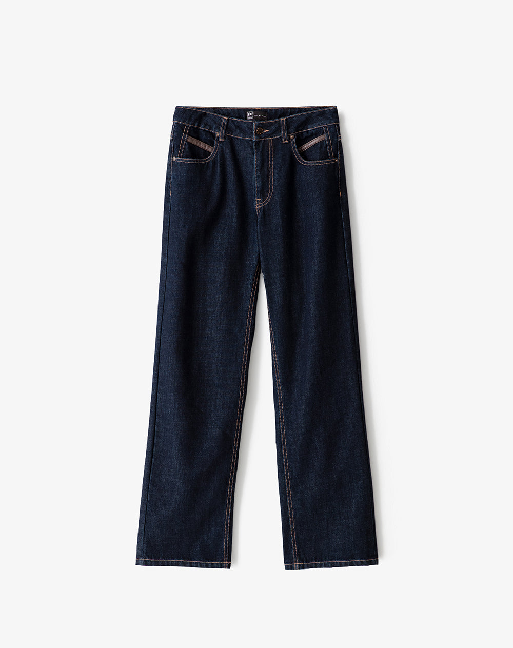 Jean regular fit tiro medio indigo oscuro