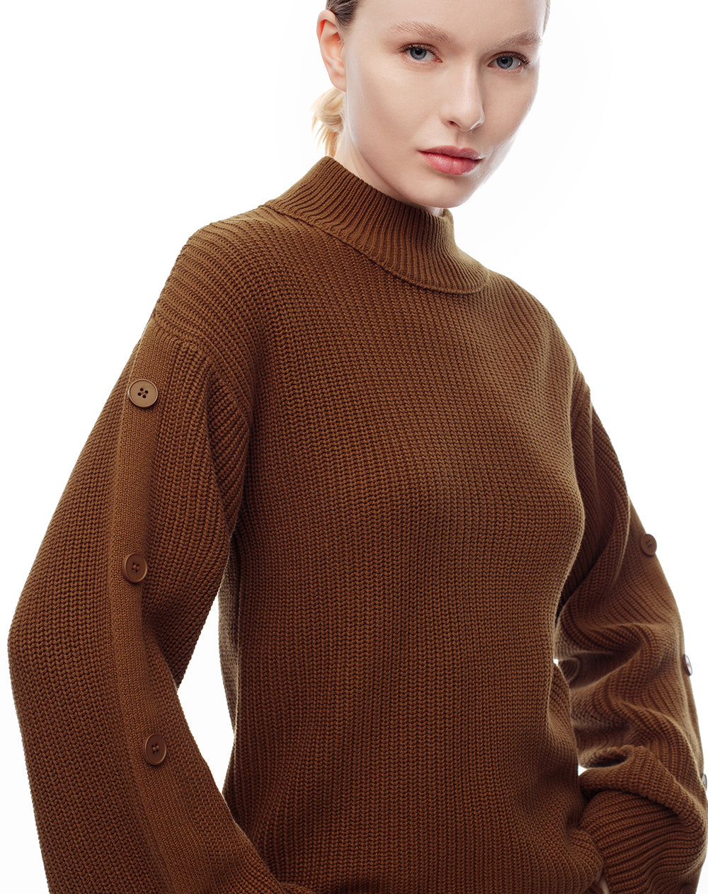 Buzo loose fit caramelo