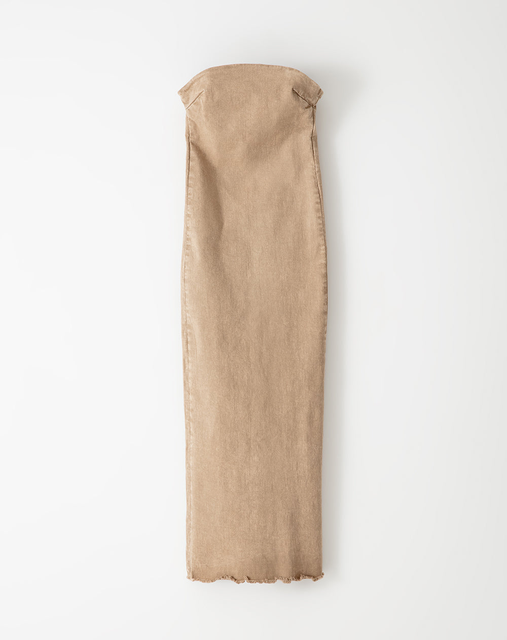 Vestido largo denim habano