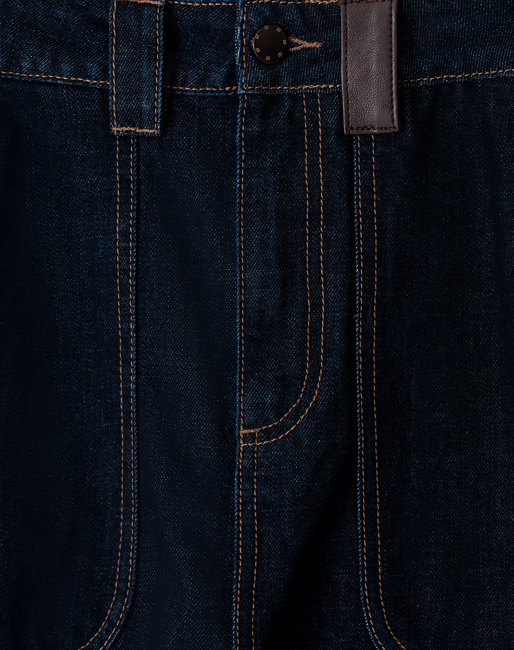 Falda mini tiro medio indigo oscuro