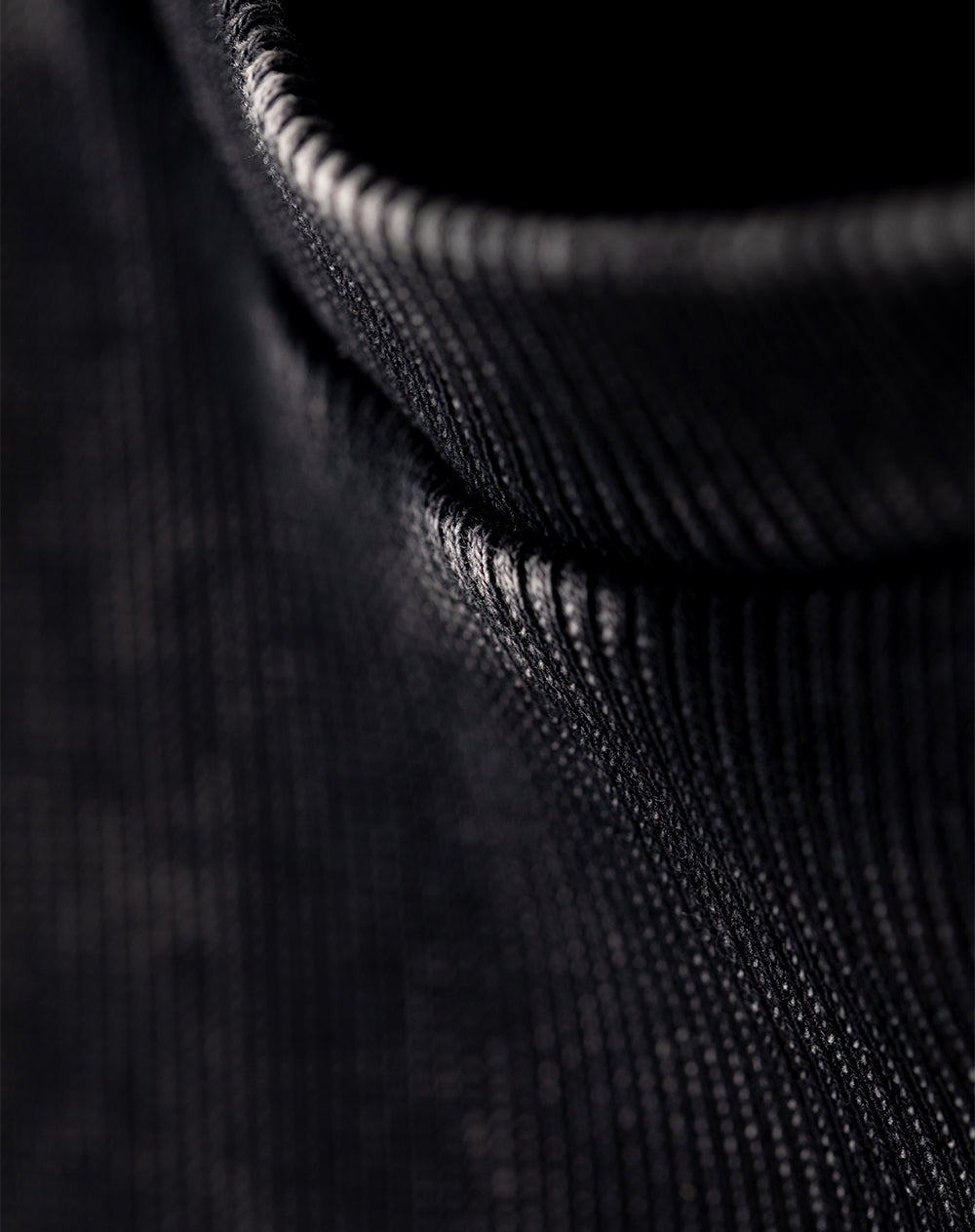 Camiseta fitted fit negra