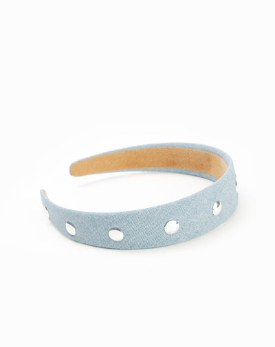 Diadema para el cabello azul niña