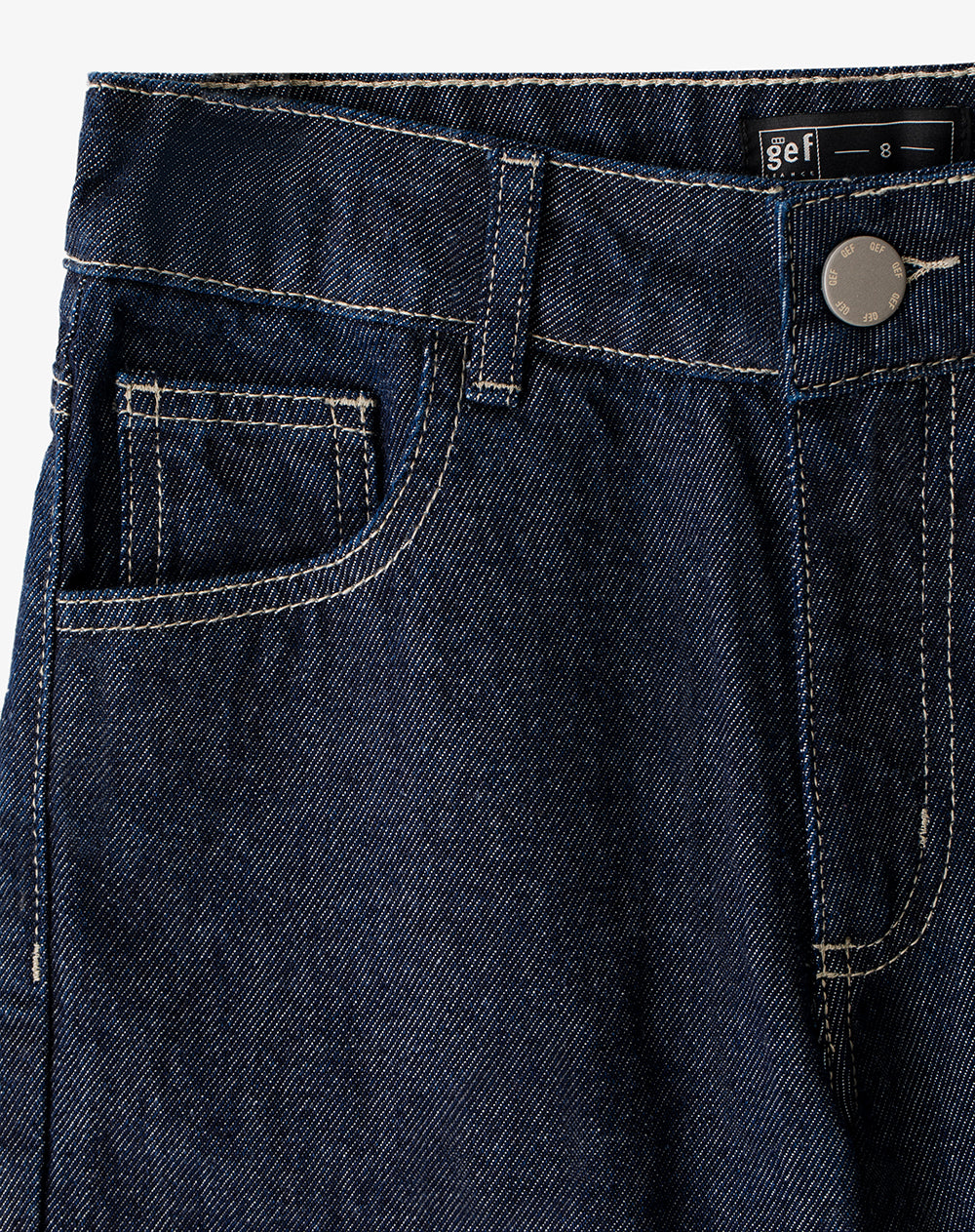 Bermuda relaxed fit índigo oscuro
