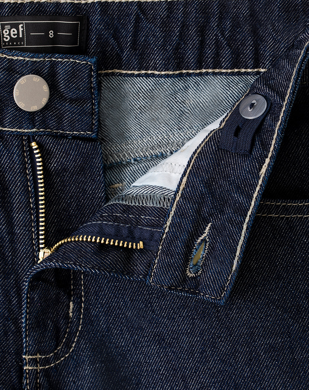 Bermuda relaxed fit índigo oscuro