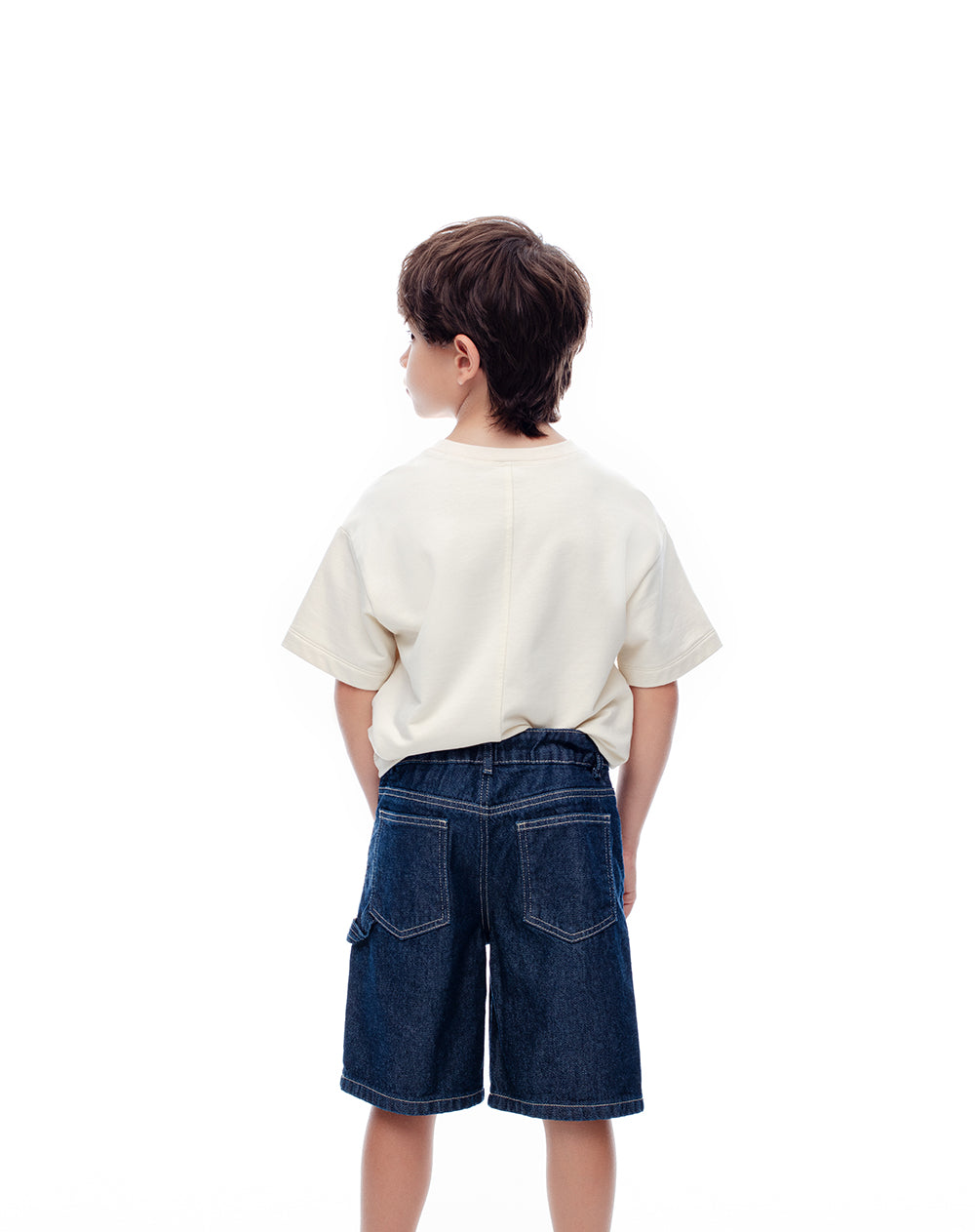 Bermuda relaxed fit índigo oscuro