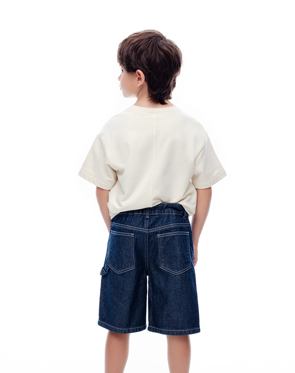 Bermuda regular índigo oscuro niño