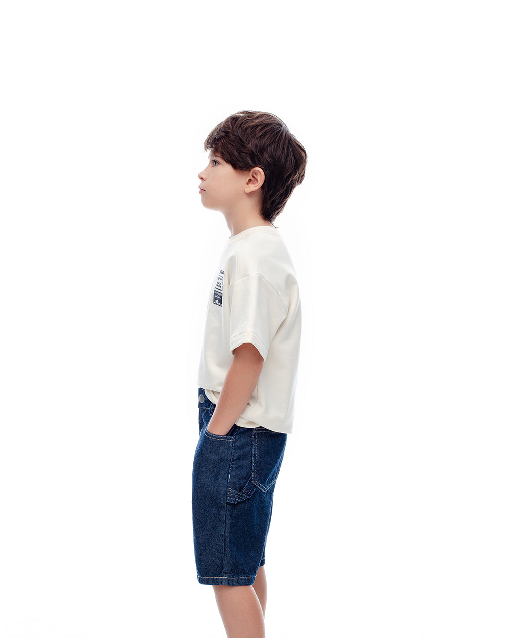 Bermuda relaxed fit índigo oscuro