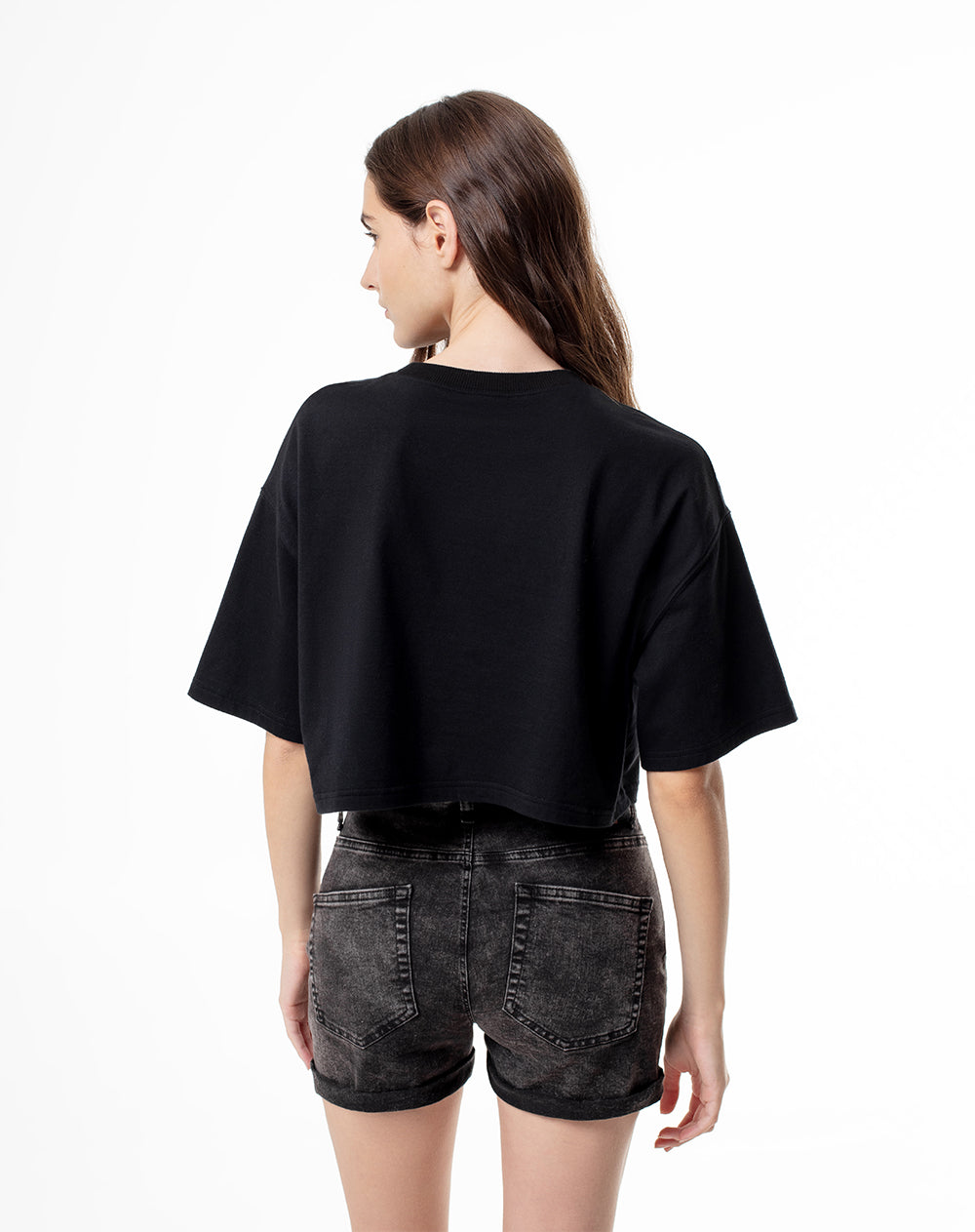 Short denim negro