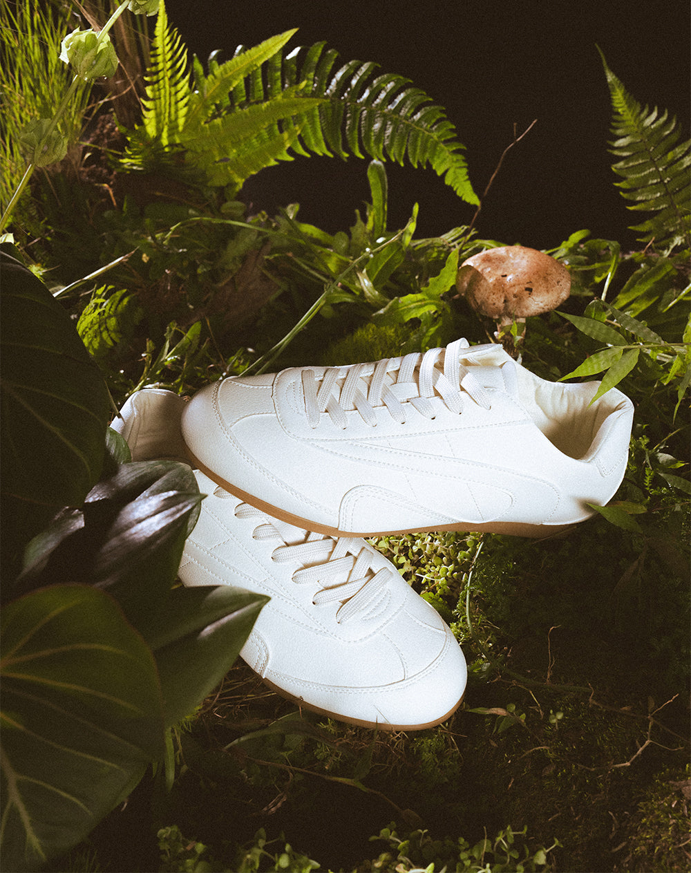 Tenis retro blancos hombre