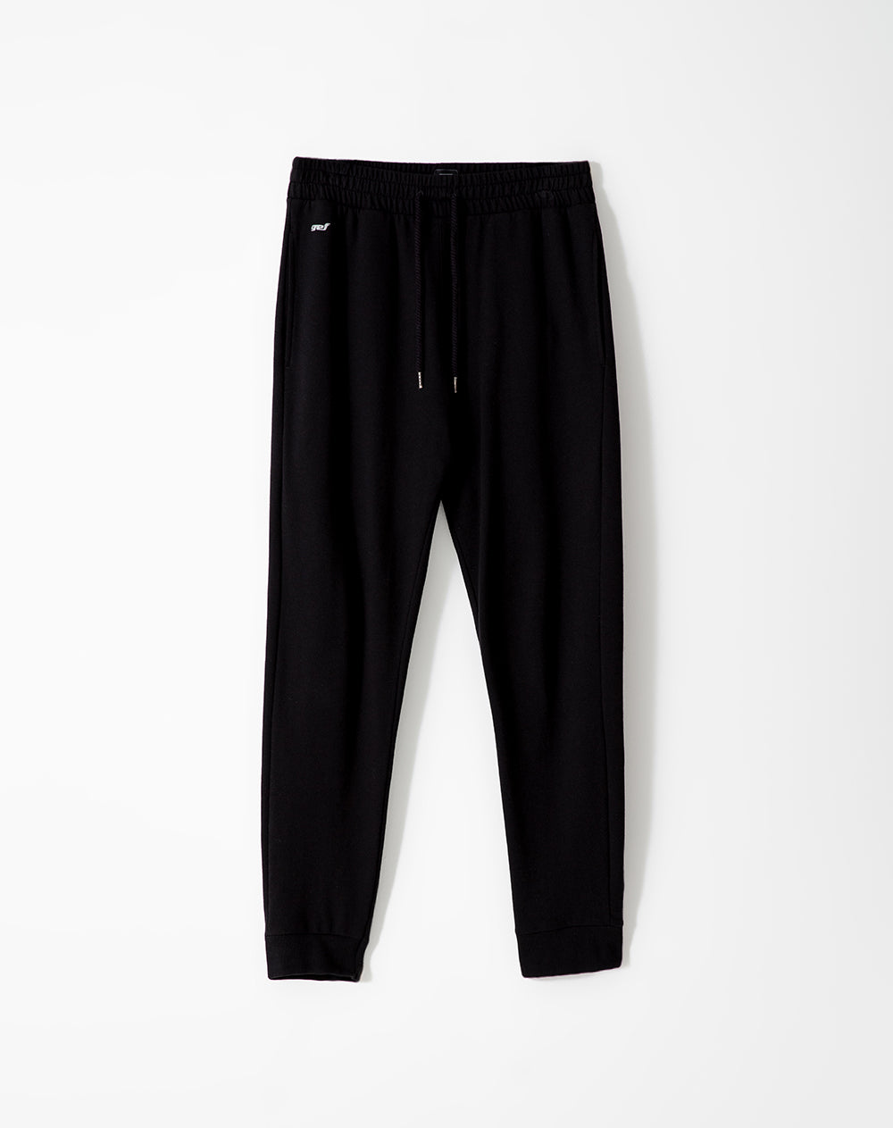 Jogger regular fit tiro medio negro