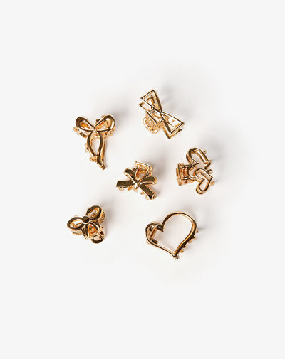 Pinzas para el cabello  x6unds surtidas