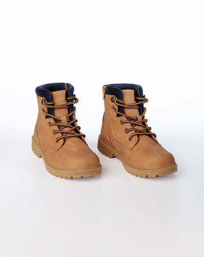 Bota tipo work boot café niño