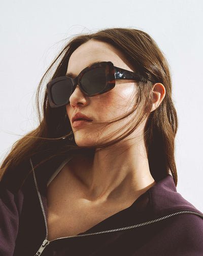 Gafas de sol filtro UV400 rectangulares carey mujer