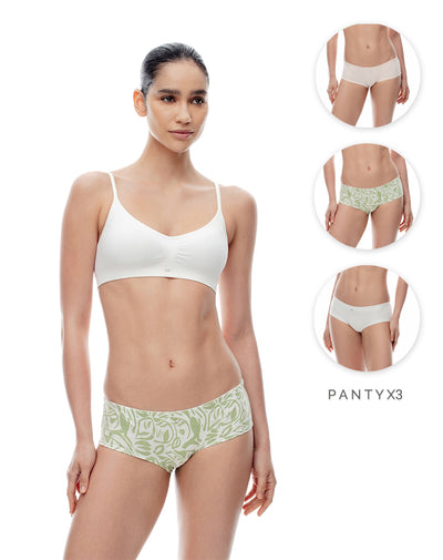 3 pantys Topmodel en punto tiro medio surtido