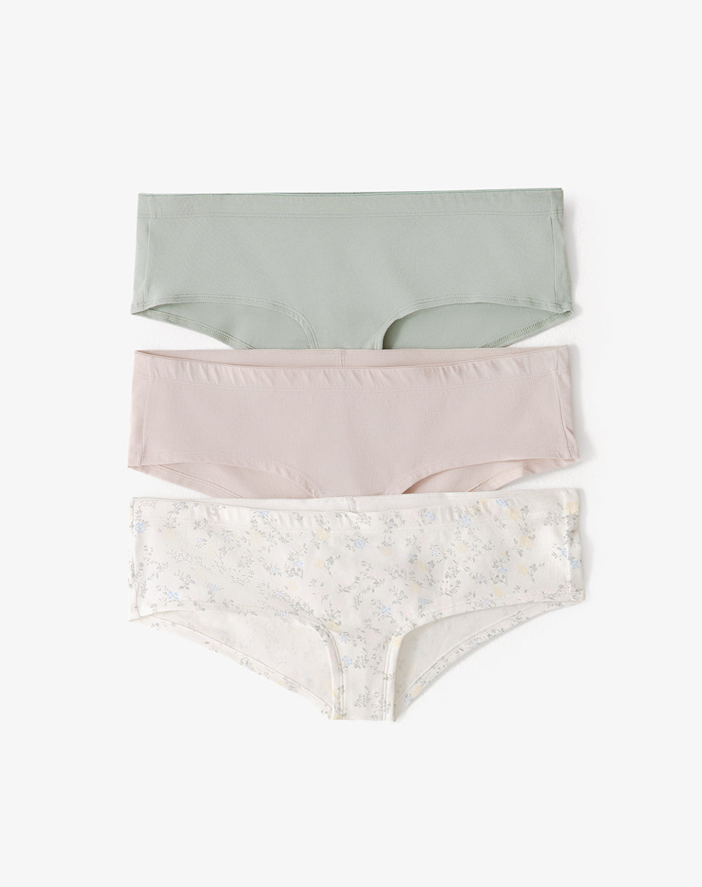 Panty cachetero algodón tiro medio x3unds surtido