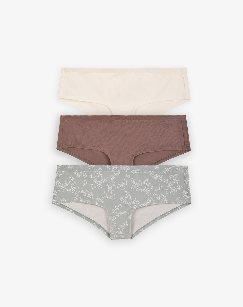 Panty cachetero algodón tiro medio x3unds surtido mujer
