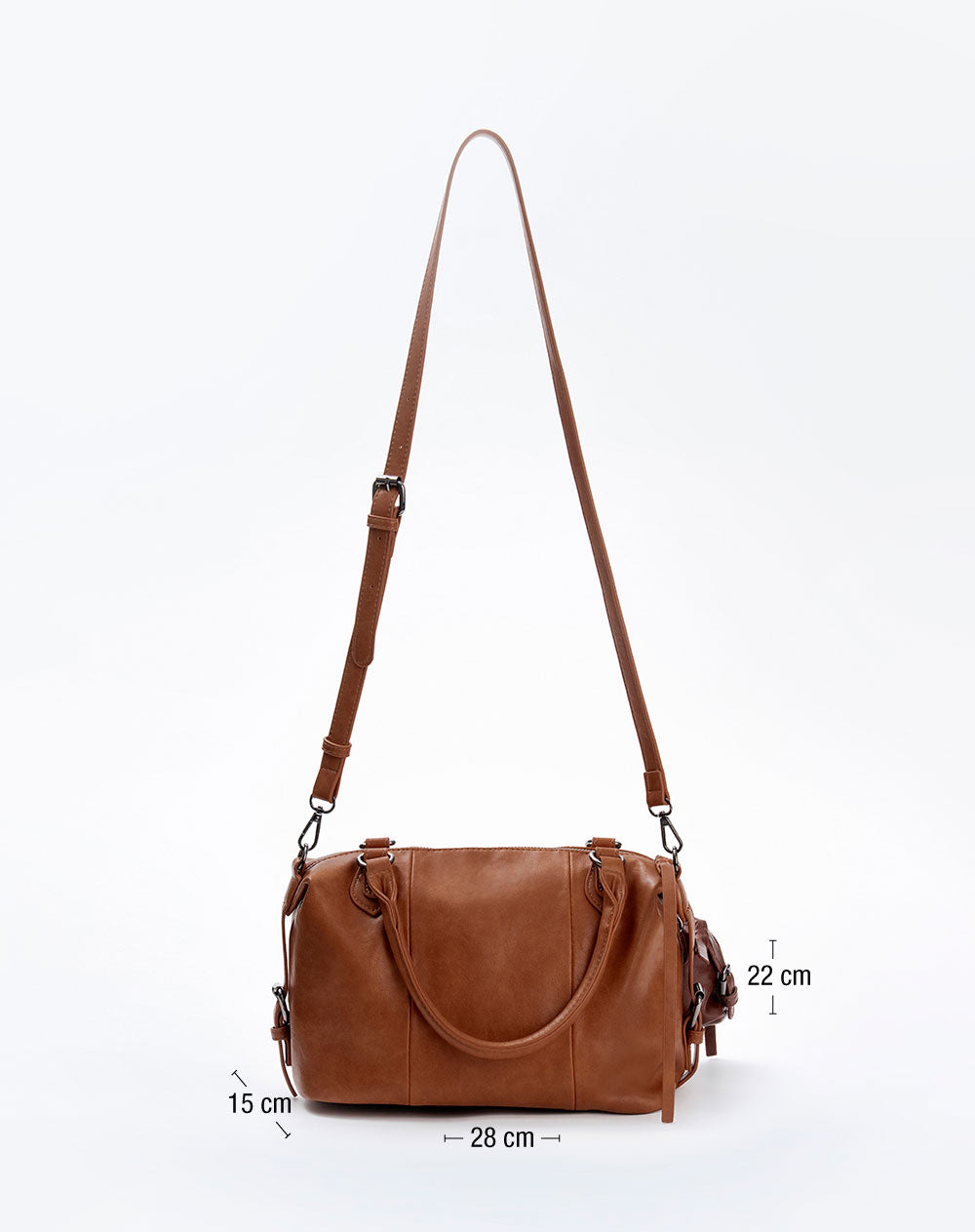 Bolso bowling + monedero café mujer